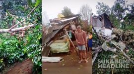Bencana puting beliung di Parungkuda. l Istimewa