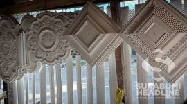 Lis gipsum produksi Parungkuda, Sukabumi. l Fery Heryadi 