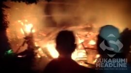 Rumah terbakar di Nyalindung. l Istimewa 