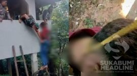 Evakuasi jasad KI, bunuh diri karena putus cinta. l Istimewa 