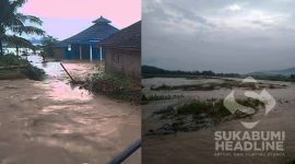 Banjir Ciemas akibat luapan Sungai Cikalong. l Istimewa 