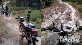 Jalan rusak di Jampang Tengah. l Istimewa 