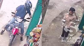 Aksi jambret HP terekam kamera CCTV. l Istimewa 