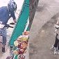 Aksi jambret HP terekam kamera CCTV. l Istimewa 