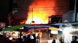 Kebakaran di Pasar Lettu Bakri Sukabumi. l Istimewa 