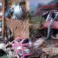 Rumah hancur akibat puting beliung di Gegerbitung Sukabumi. l Sopyan