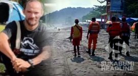 Korban tenggelam di Pantai Palabuhanratu. l Istimewa 