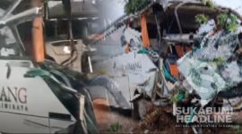 Kecelakaan bus Berisi Pelajar Sukabumi. l Istimewa 