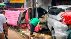 Tabrakan di Puri Cibeureum Sukaraja. l Agus Sopian 