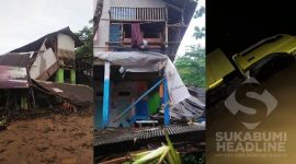 Rumah warga Cibitung ambruk terendam banjir. l Istimewa 