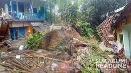 Dampak kerusakan akibat banjir dan longsor di Purabaya. l Istimewa
