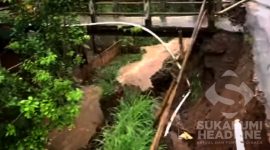 Jembatan penghubung antara Kota dan Kabupaten Sukabumi. l Elib Jaenudin