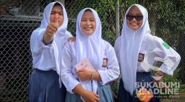 Seragam sekolah salah satu SMA di Sukabumi. l Bagea Awi Dan Heni