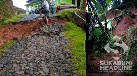 Bencana Pergerakan tanah di Sagaranten. l Nur Aeni