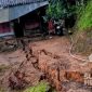 Warung milik Hasan rusak karena pergerakan tanah di Sagaranten. l Istimewa