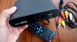 Salah satu jenis perangkat set top box untuk tv digital. l Istimewa
