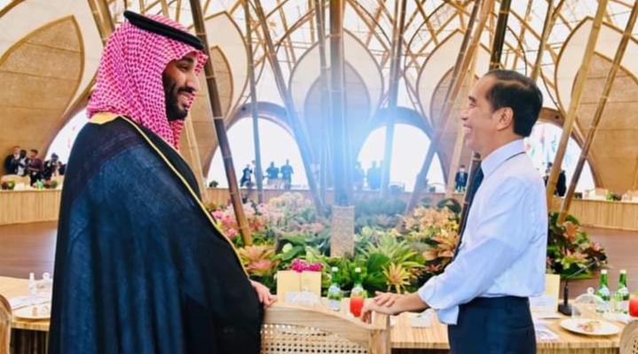 Pangeran Mohammed bin Salman bin Abdulaziz dan Presiden Joko Widodo. l Istimewa