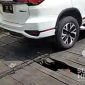 ondisi jembatan sementara penghubung Cicurug - Cidahu, Kabupaten Sukabumi rusak. l M. Adisnurohman