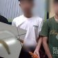 Tiga pelajar acungkan celurit diamankan di Polsek Parungkuda. l Istimewa
