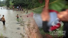 Pelajar SD di Curugkembar tewas terseret arus sungai. l Istimewa