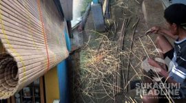 Kelompok Karya Tirta Kerey Bambu di Citamiang Sukabumi. l Istimewa