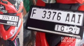Motor milik Albi Kasan Saputra dimaling. l Istimewa