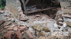 Dampak pergerakan tanah di Warungkiara, Kabupaten Sukabumi. l Istimewa