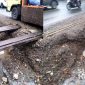 Perbaikan saluran drainase di Cibadak mangkrak. l Fikri Askar