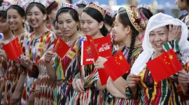 Gadis Muslimah di Xinjiang China. l Istimewa