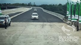 Suasana Jalan Tol Bocimi Seksi 2 dibuka fungsional jelang liburan Nataru 2022. l Yusi Syaiful Akhmad