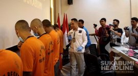 Para pelaku penyalahgunaan BBM Bersubsidi di Sukabumi. l Istimewa
