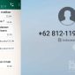 Chat dan nomor pria mengaku polisi. l Istimewa