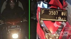 Sepeda motor milik pelaku pelanggaran (kiri) dan milik Toni Bage Hariman (kanan). l Toni Bage Hariman