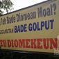 Spanduk protes jalan rusak di Bojonggenteng, Sukabumi. l Istimewa