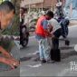Perbaikan Jalan Nasional yang rusak di Kampung Ciutara, Sukabumi. l Rahmat Hadi Iswandi