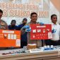 Barang bukti dan pelaku pengedar narkotika dirilis Kapolres Sukabumi Maruly Pardede. l Istimewa