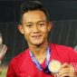 Sani Rizki Fauzi usai membawa Timnas Indonesia juara Piala AFF. l Sani Rizki Fauzi