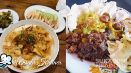 Wisata kuliner di Sukabumi, menu sarapan Bubur Ayam Odeon dan Nasi Kuning Banjir. l Istimewa