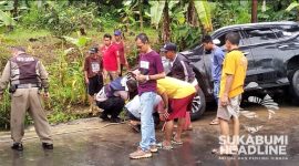 Lakalantas tunggal mantan anggota DPRD Kabupaten Sukabumi di Palabuhanratu. l Istimewa