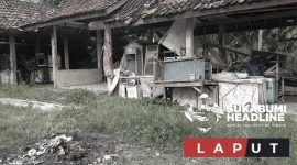 Kios Cinderamata Geopark yang berlokasi di Pantai Karanghawu, Cisolok, Sukabumi terbengkalai. l sukabumiheadline.com