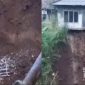 Rumah terancam longsor di Cibadak, Sukabumi. l Istimewa