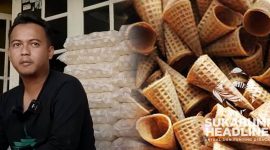 Maulana Yusuf, pengusaha cone ice cream dari Sukabumi. l Istimewa
