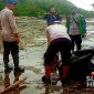 Penemuan mayat di pantai Minajaya. l Istimewa