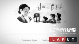 Tampilan ilustrasi Ibu Soed di Google Doodle. l Istimewa
