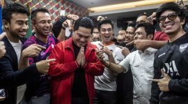 Erick Thohir saat mendaftar calon Ketua Umum PSSI. l Istimewa