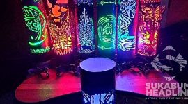 Lampu hias dari limbah PVC. l Istimewa