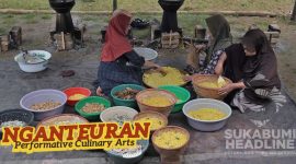 Suasana kegiatan pengambilan gambar film dokumenter 
