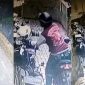 Maling helm beraksi di Kantor Kecamatan Sukaraja. l Istimewa