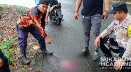 Darah korban berceceran di lokasi pembacokan. l Istimewa