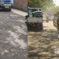 Jalan Kabupaten rusak di Parungseah, Sukabumi. l Istimewa